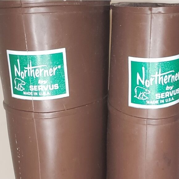 Vintage Brown Gumboots Rain Wellies - Picture 7 of 12